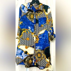 Women’s multi color shirt. Never been worn. Medium